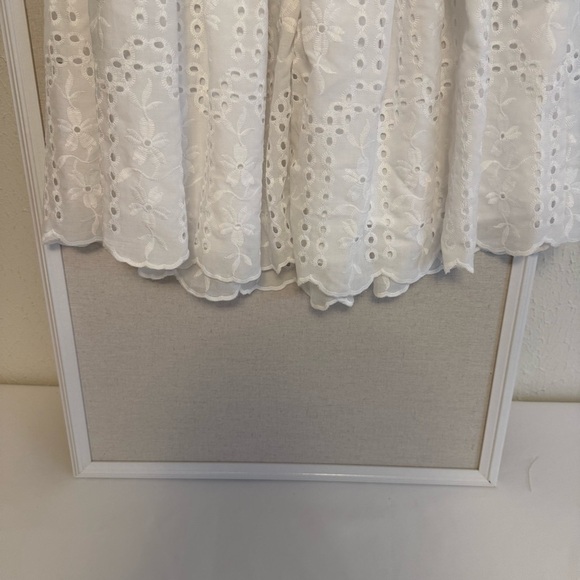 Never Worn Elegant White Eyelet Dress - Picture 13 of 14